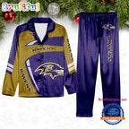 NFL Baltimore Ravens Special Football Team Winter Season Satin Pajamas Set