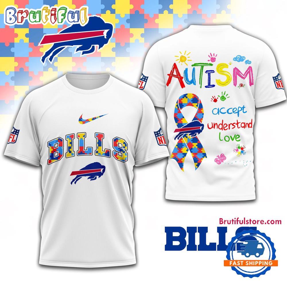 NFL Buffalo Bills Autism Awareness Accept Understand Love All Over Print Shirt