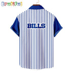 NFL Buffalo Bills Classic Retro Mascot Line Summer Beach Hawaiian Shirt