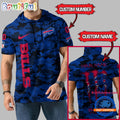 NFL Buffalo Bills Custom Name Camo Sleeveless Hoodie Design