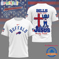 NFL Buffalo Bills Football And Jesus 3D Shirt