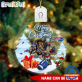 NFL Buffalo Bills Football Mascot Merry Christmas Led Acrylic Ornament