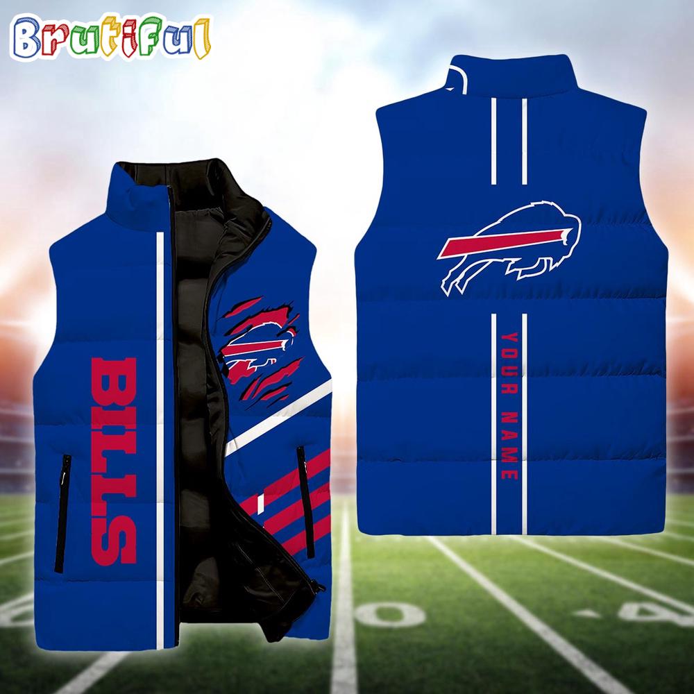 NFL Buffalo Bills Football New Season Personalized Sleeveless Down Puffer Jacket
