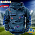 NFL Buffalo Bills Football Team Custom Name Cargo Hoodie