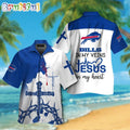 NFL Buffalo Bills In My Veins Jesus Im My Heart Hawaiian Shirt