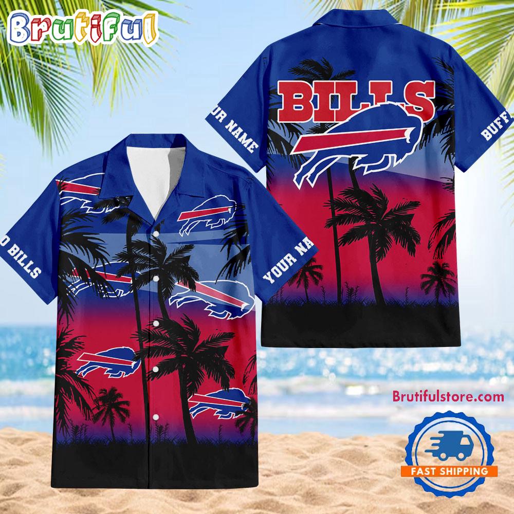NFL Buffalo Bills Palm Tree Summer Design Aloha Hawaiian Shirt