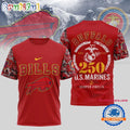 NFL Buffalo Bills US Marines 250 Years Semper Fidelis 3D Shirt