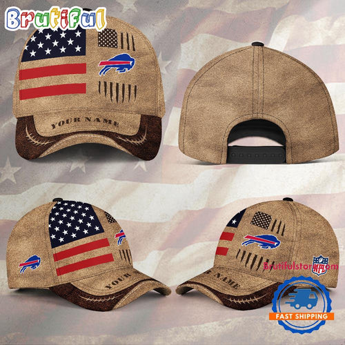 NFL Buffalo Bills x American Flag Custom Baseball Cap