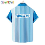 NFL Carolina Panthers Classic Retro Mascot Line Summer Beach Hawaiian Shirt