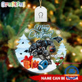 NFL Carolina Panthers Football Mascot Merry Christmas Led Acrylic Ornament