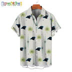 NFL Carolina Panthers Football Team Logo Funny Aloha Hawaiian Shirt