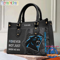 NFL Carolina Panthers Forever Not Just When We Win Women’s Leather Hand Bag