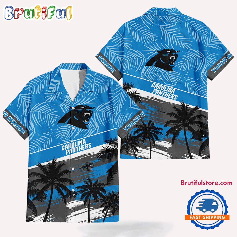 NFL Carolina Panthers Palm Tree Tropical Trendy Football Hawaiian Shirt