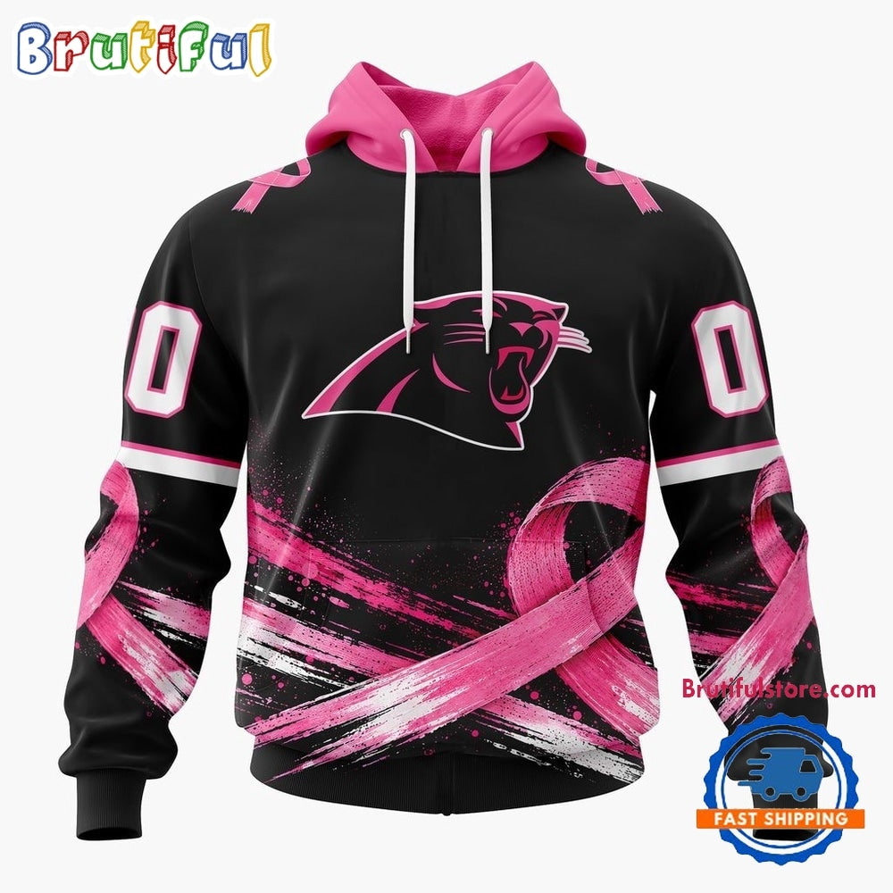 NFL Carolina Panthers Personalized Pink Fights Breast Cancer 2026 Design Hoodie, TShirt, Sweatshirt