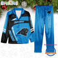 NFL Carolina Panthers Special Football Team Winter Season Satin Pajamas Set