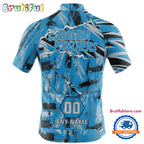 NFL Carolina Panthers Special Mixed Stripes Cycling Jersey