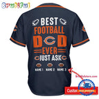 NFL Chicago Bears Best Dad Ever Baseball Jersey