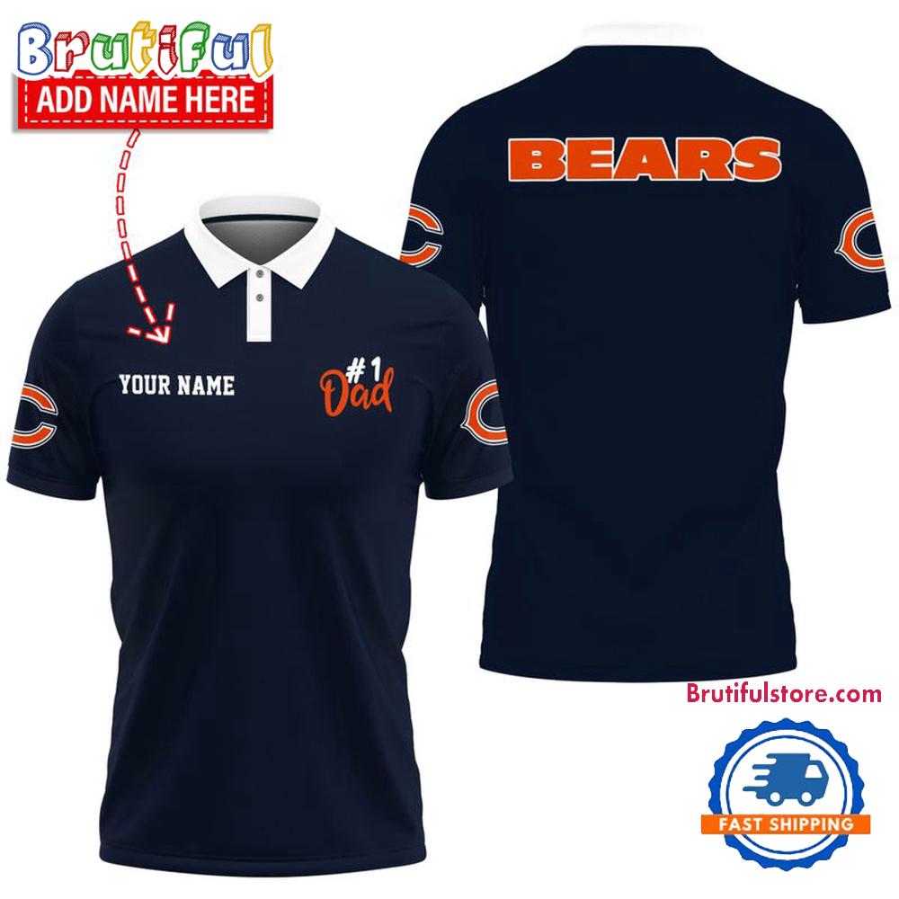 NFL Chicago Bears Best Dad Wonderful Father’s Day Polo Shirts