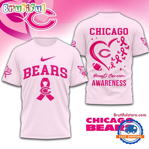 NFL Chicago Bears Breast Cancer Awareness Limited Edition Unisex T Shirt