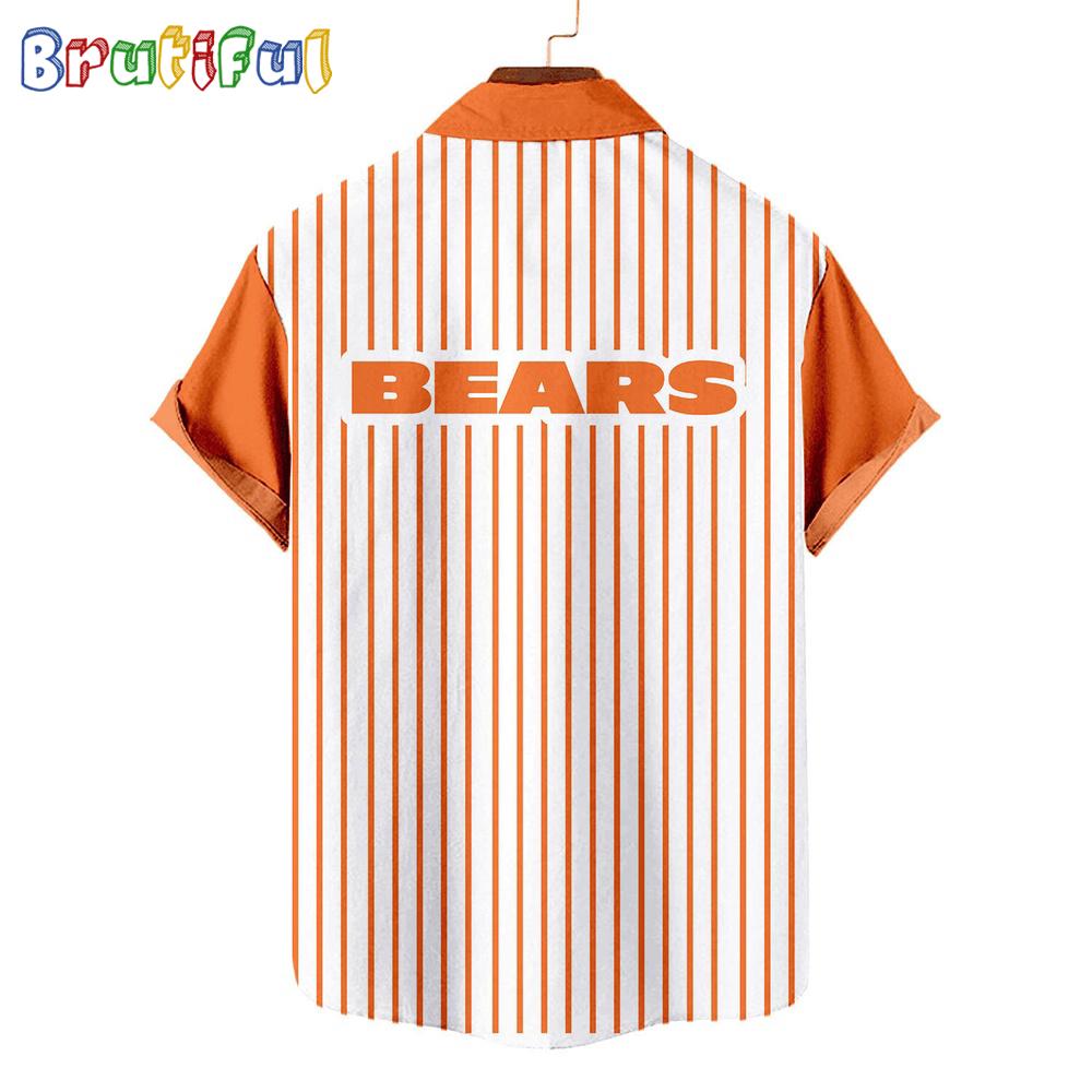 NFL Chicago Bears Classic Retro Mascot Line Summer Beach Hawaiian Shirt