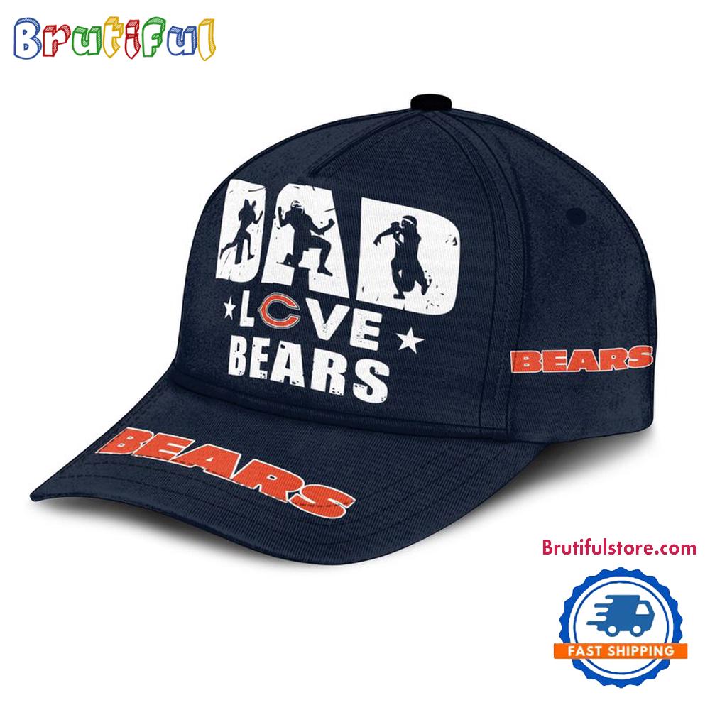 NFL Chicago Bears Dad Love Best Father’s Day Baseball Cap