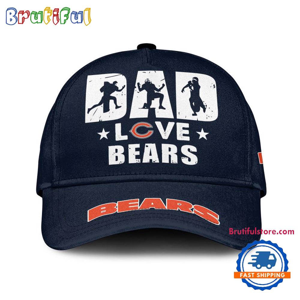 NFL Chicago Bears Dad Love Best Father’s Day Baseball Cap