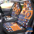 NFL Chicago Bears Design Christmas Car Seat Covers, Football Xmas Car Decor