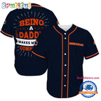 NFL Chicago Bears Football Being A Daddy Father’s Day Baseball Jersey