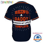 NFL Chicago Bears Football Being A Daddy Father’s Day Baseball Jersey