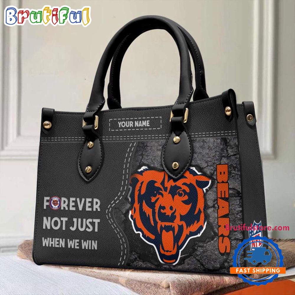 NFL Chicago Bears Forever Not Just When We Win Women’s Leather Hand Bag