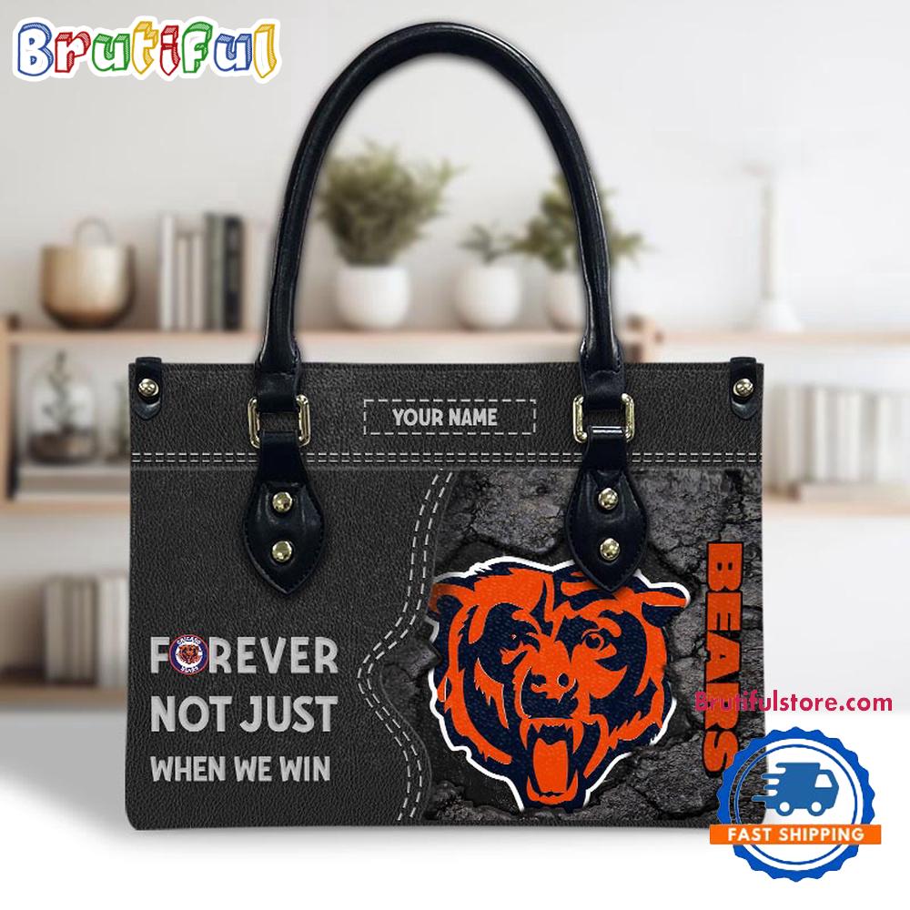 NFL Chicago Bears Forever Not Just When We Win Women’s Leather Hand Bag