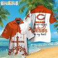 NFL Chicago Bears In My Veins Jesus Im My Heart Hawaiian Shirt