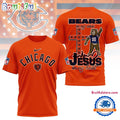 NFL Chicago Bears Jesus In My Veins In My Heart All Over Print Shirt