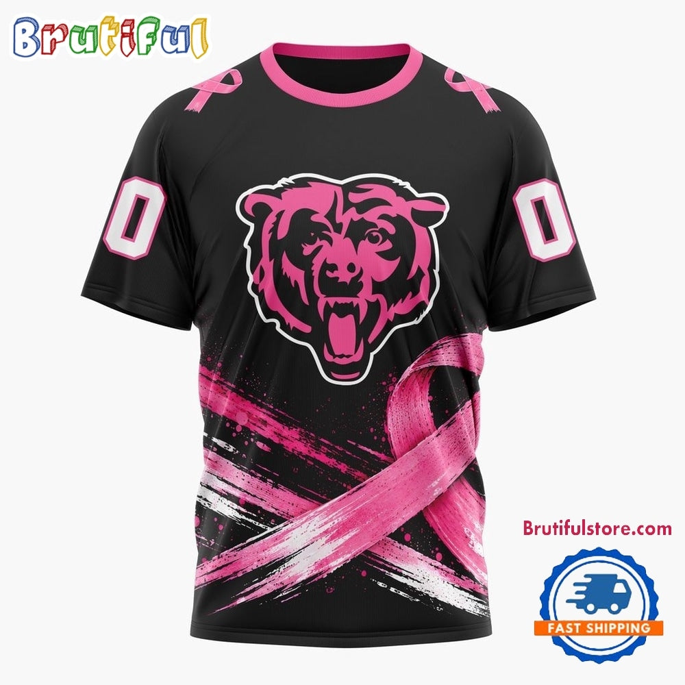 NFL Chicago Bears Personalized Pink Fights Breast Cancer 2026 Design Hoodie, TShirt, Sweatshirt