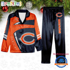 NFL Chicago Bears Special Football Team Winter Season Satin Pajamas Set
