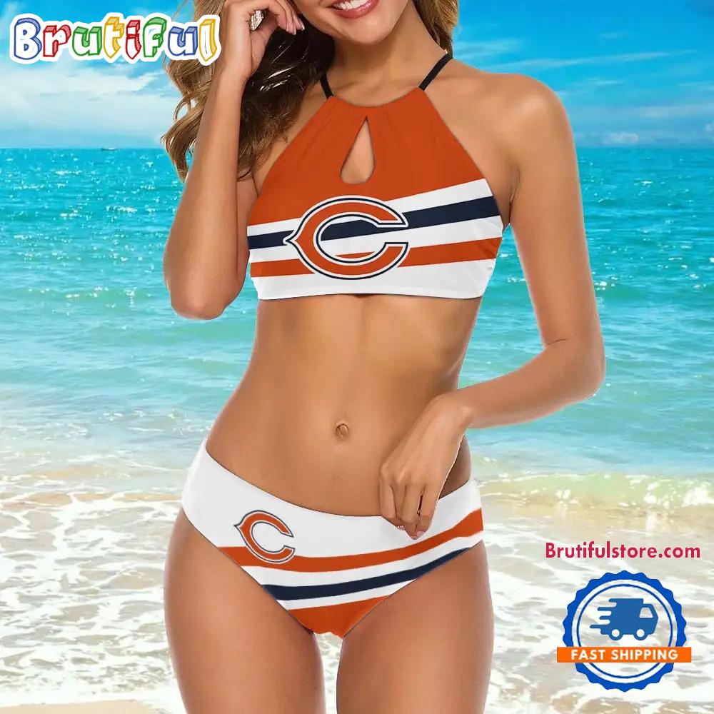 NFL Chicago Bears Summer Beach Women’s One-piece Bikini Swimsuit