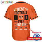 NFL Cincinnati Bengals Best Dad Ever Baseball Jersey