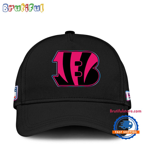 NFL Cincinnati Bengals Crucial Catch Pink Breast Cancer Awareness New Football Cap Hats