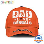 NFL Cincinnati Bengals Dad Love Best Father’s Day Baseball Cap