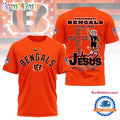 NFL Cincinnati Bengals Football And Jesus 3D Shirt