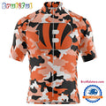 NFL Cincinnati Bengals Football Team Colorful Camo Cycling Jersey