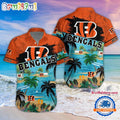 NFL Cincinnati Bengals Palm Tree Summer Beach Aloha Hawaiian Shirt
