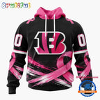 NFL Cincinnati Bengals Personalized Pink Fights Breast Cancer 2026 Design Hoodie, TShirt, Sweatshirt