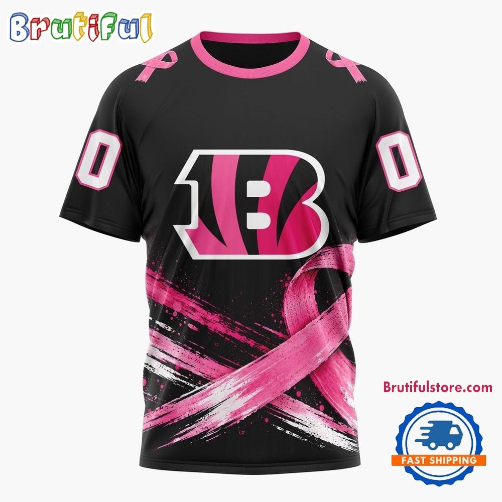 NFL Cincinnati Bengals Personalized Pink Fights Breast Cancer 2026 Design Hoodie, TShirt, Sweatshirt