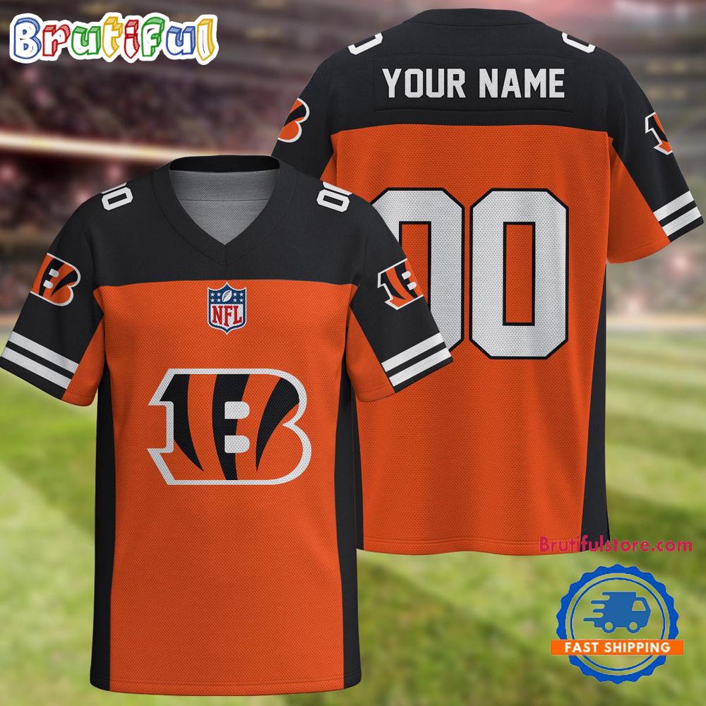 NFL Cincinnati Bengals Team New Season Personalized Football Jersey