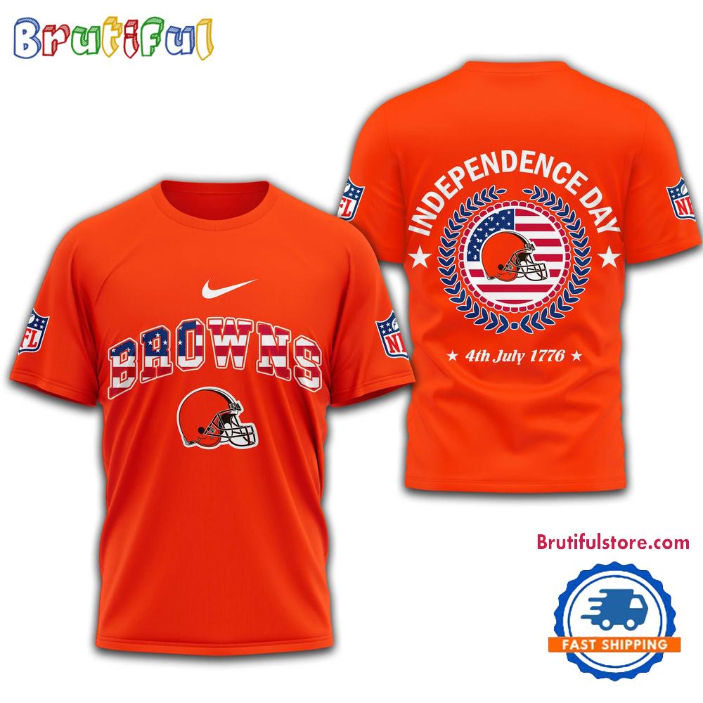 NFL Cleveland Brown 2025 Independence Day All Over Print Shirt
