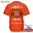NFL Cleveland Browns Best Dad Ever Baseball Jersey