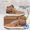 NFL Cleveland Browns Brown Air Jordan 1 Hightop Shoes