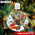 NFL Cleveland Browns Football Mascot Merry Christmas Led Acrylic Ornament