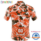 NFL Cleveland Browns Football Team Colorful Camo Cycling Jersey
